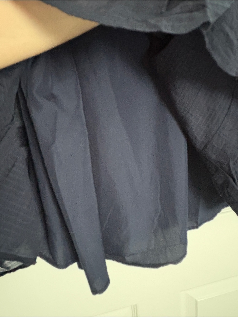 Old Navy Navy Blue Ruffled Neck Dress - Picture 4 of 4